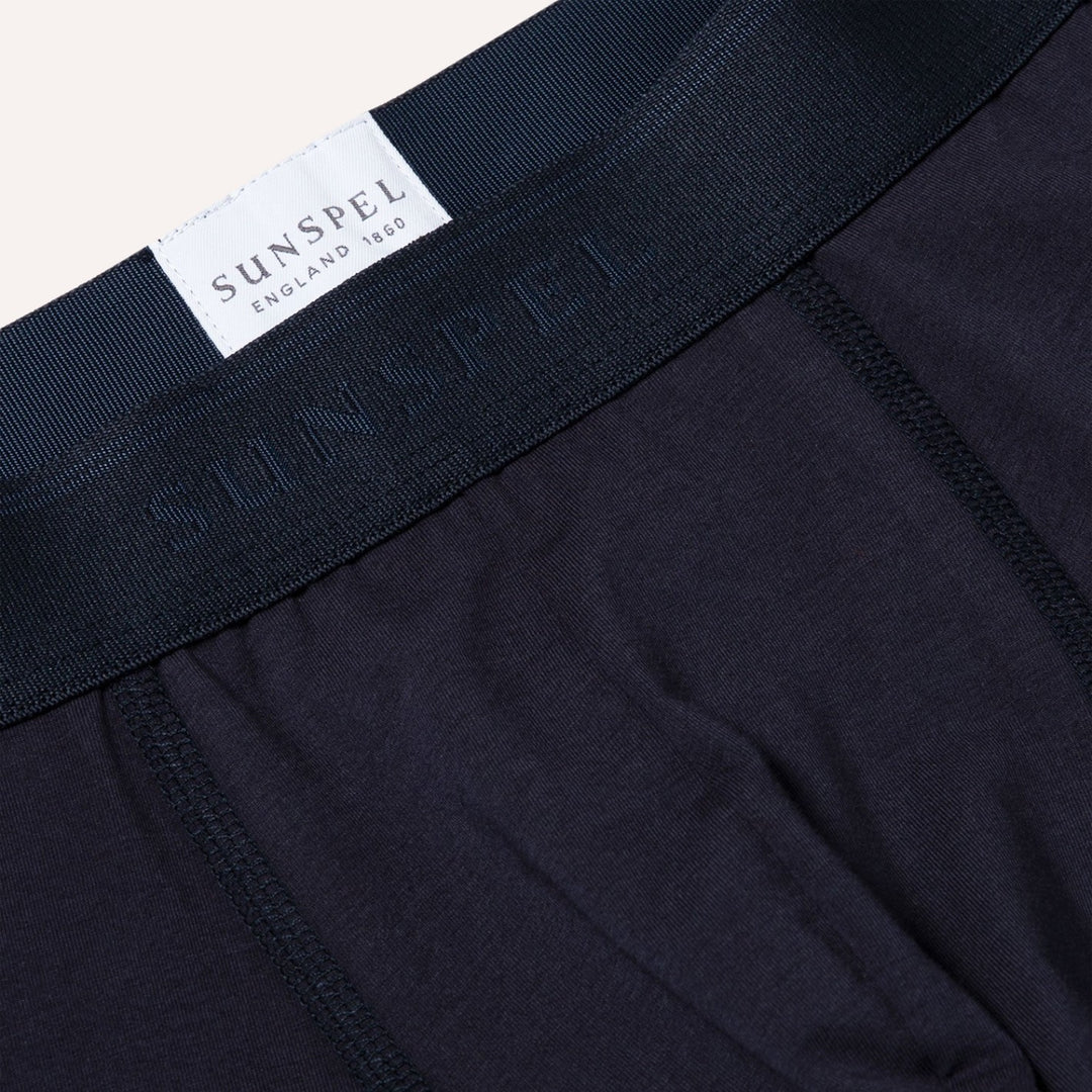 Navy Cotton Stretch Trunk