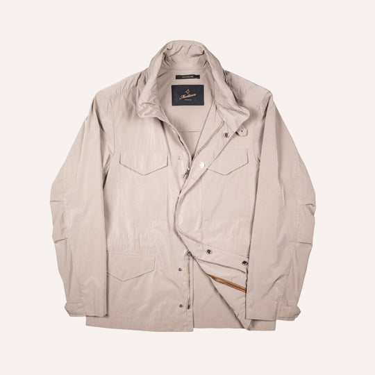 Beige Technical Field Jacket
