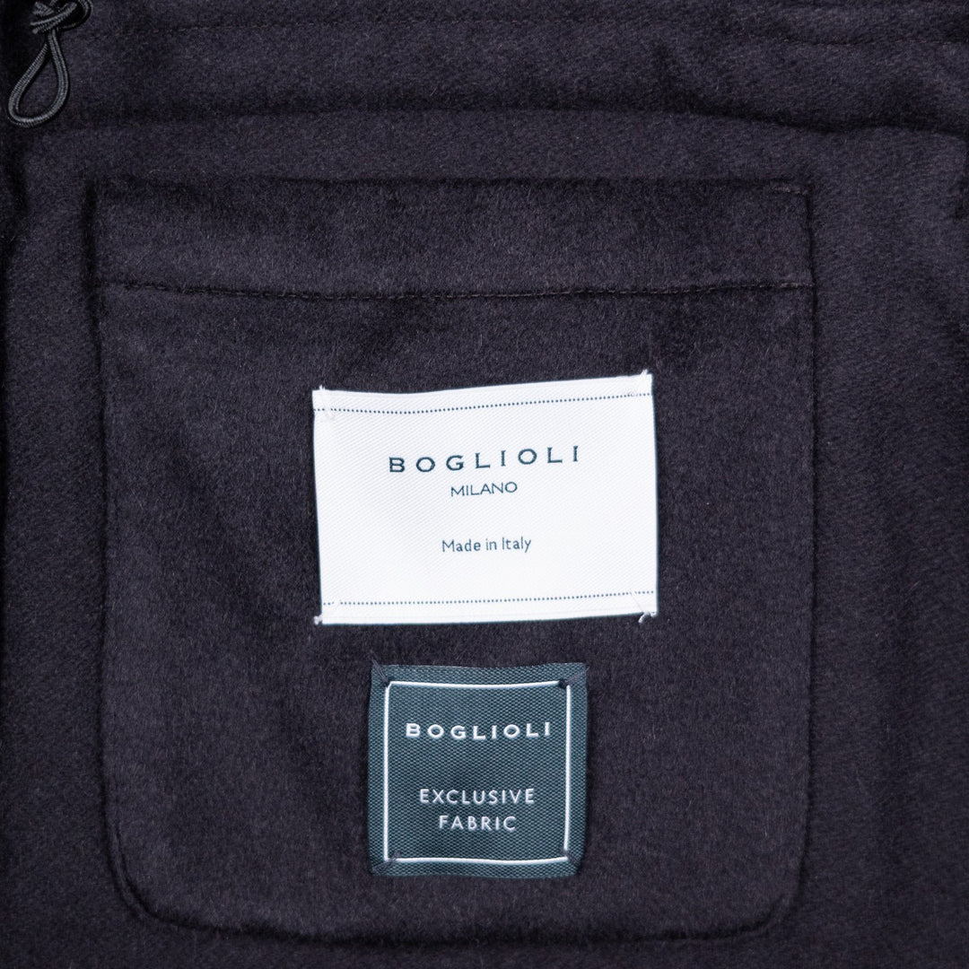 Navy Cashmere Safari Jacket