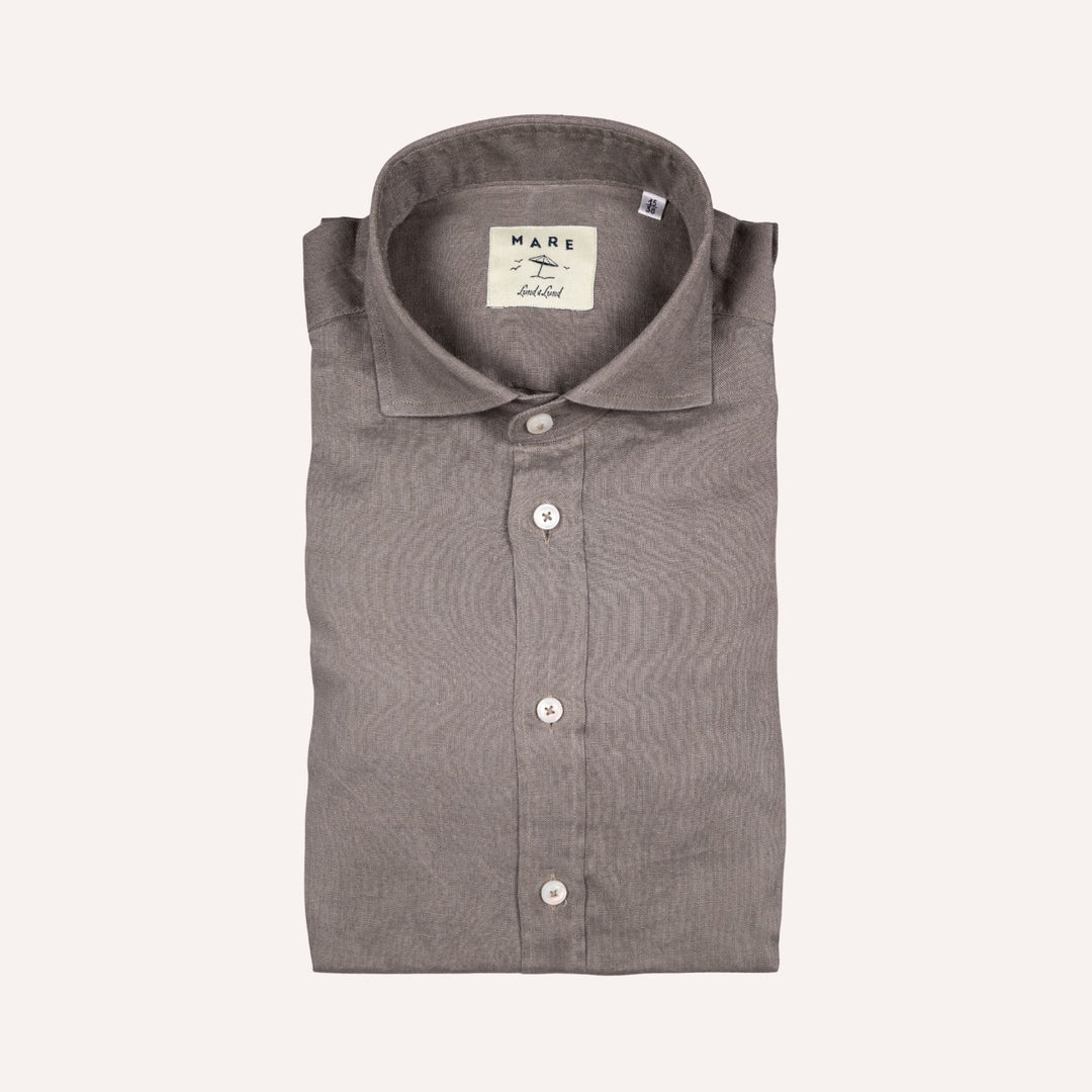 Muted Green Washed Linen Shirt