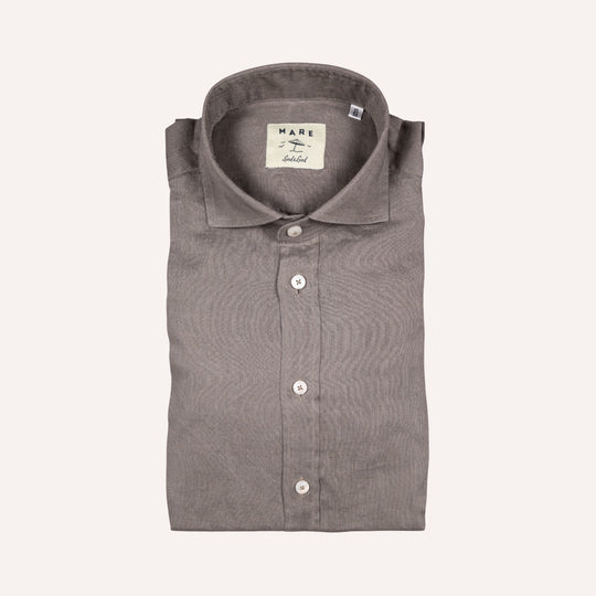 Muted Green Washed Linen Shirt