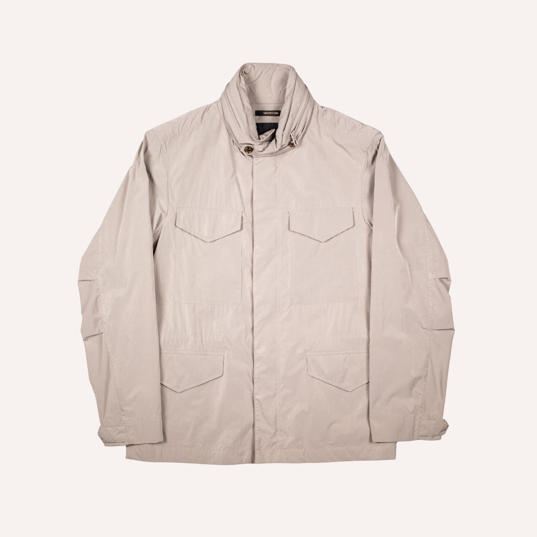 Beige Technical Field Jacket