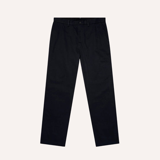 Navy Cotton Chino Trousers