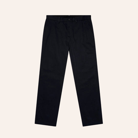 Navy Cotton Chino Trousers