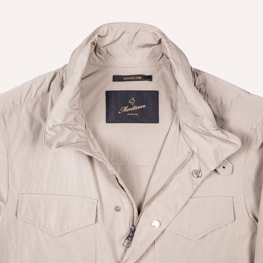 Beige Technical Field Jacket