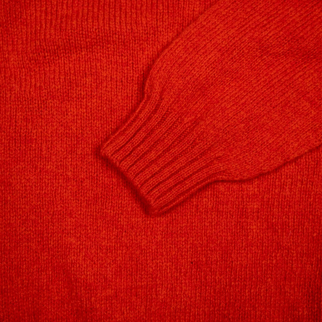 Carmen Red Supersoft Lambswool Crewneck Sweater