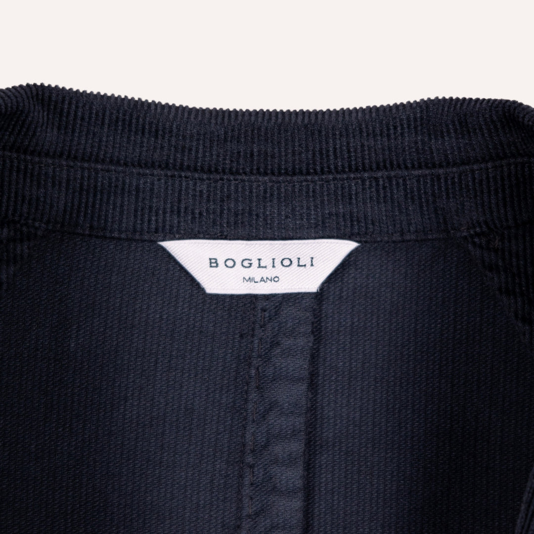Navy Washed Corduroy Suit
