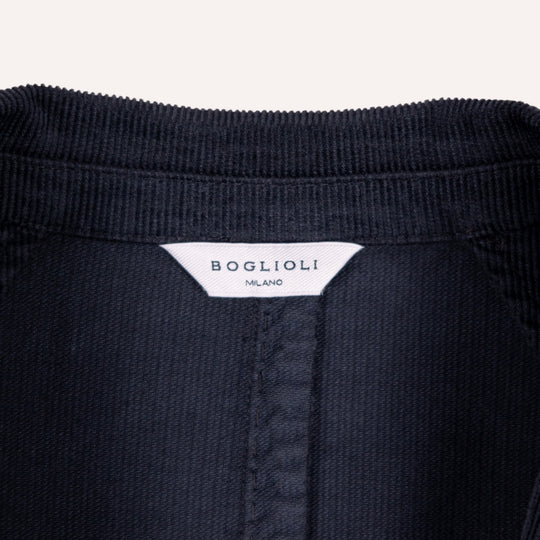 Navy Washed Corduroy Suit