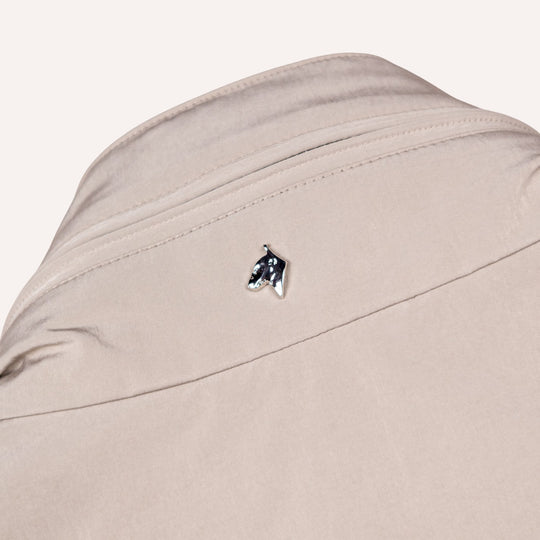 Beige Technical Field Jacket