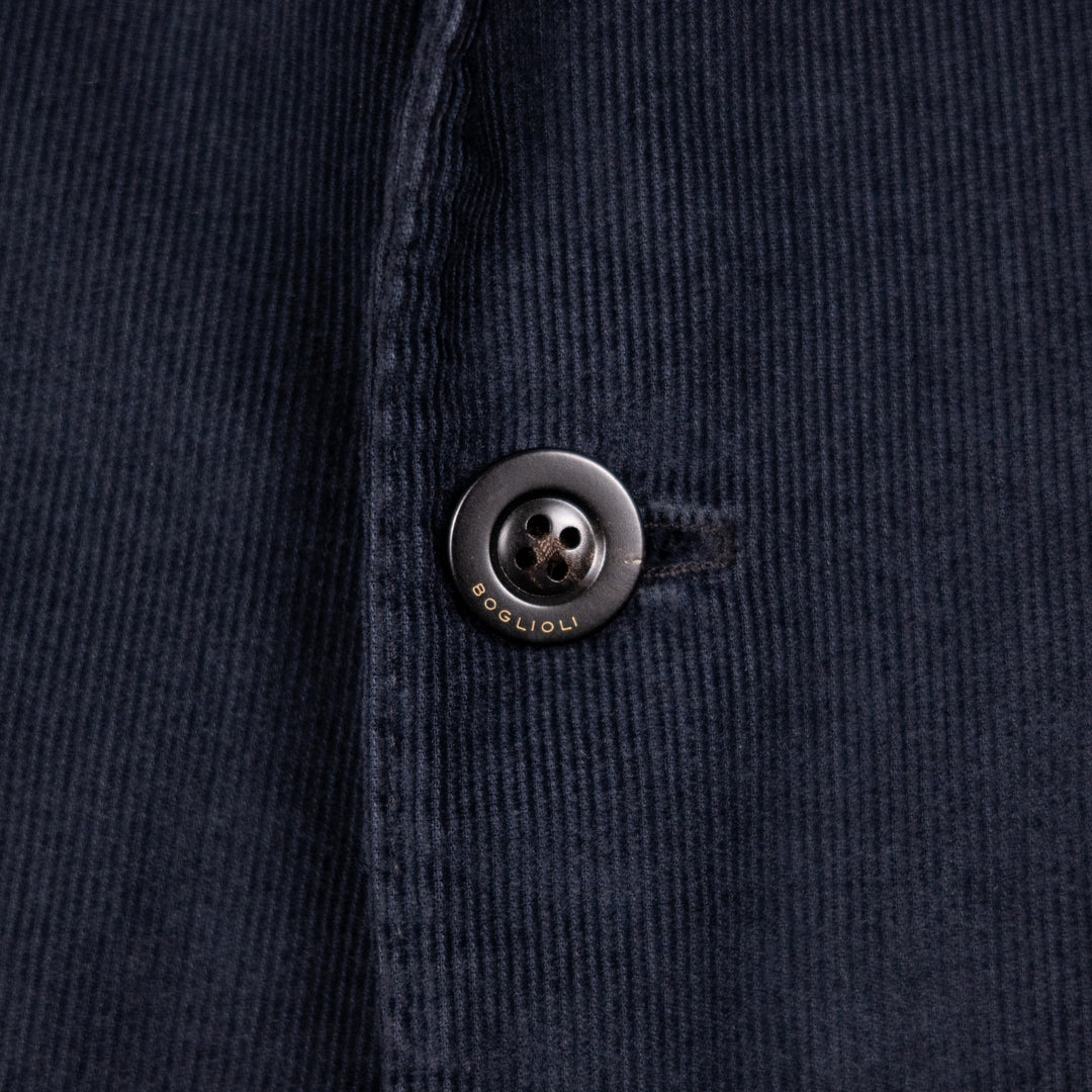 Navy Washed Corduroy Suit