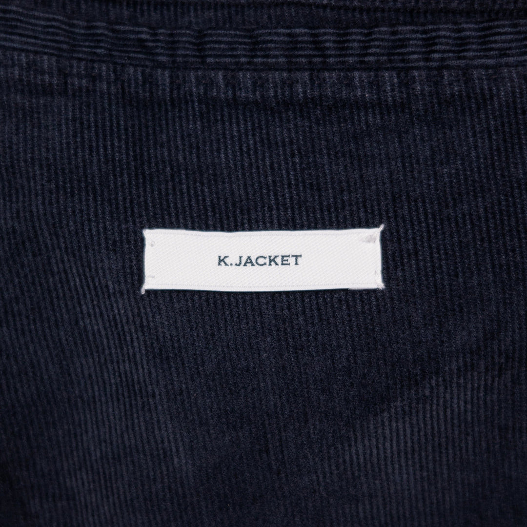 Navy Washed Corduroy Suit