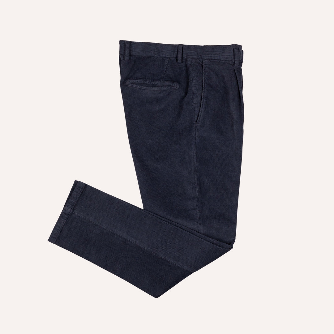 Navy Washed Corduroy Suit