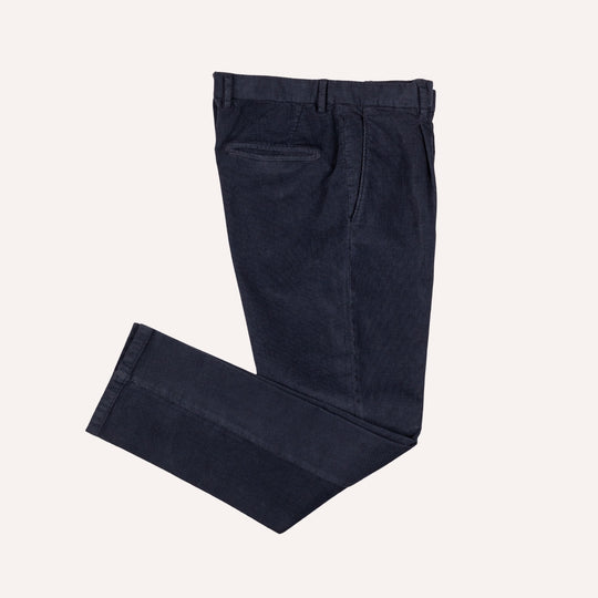 Navy Washed Corduroy Suit