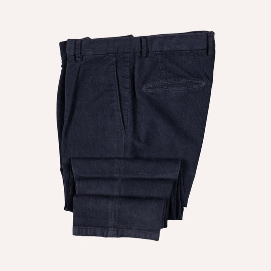Navy Washed Corduroy Suit