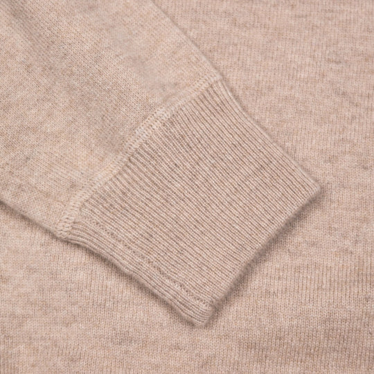 Beige Raglan Cashmere Sweater