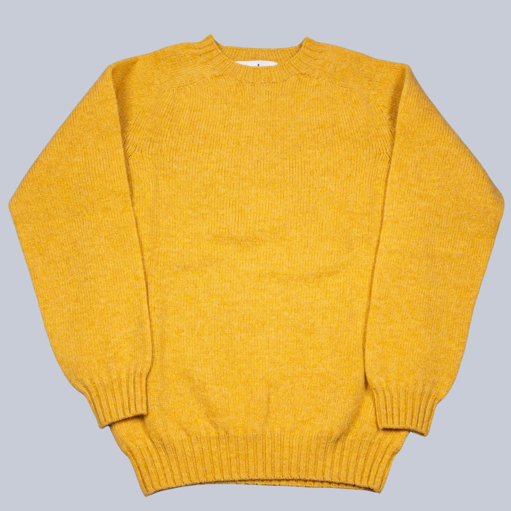 Nectar Yellow Supersoft Lambswool Crewneck Sweater