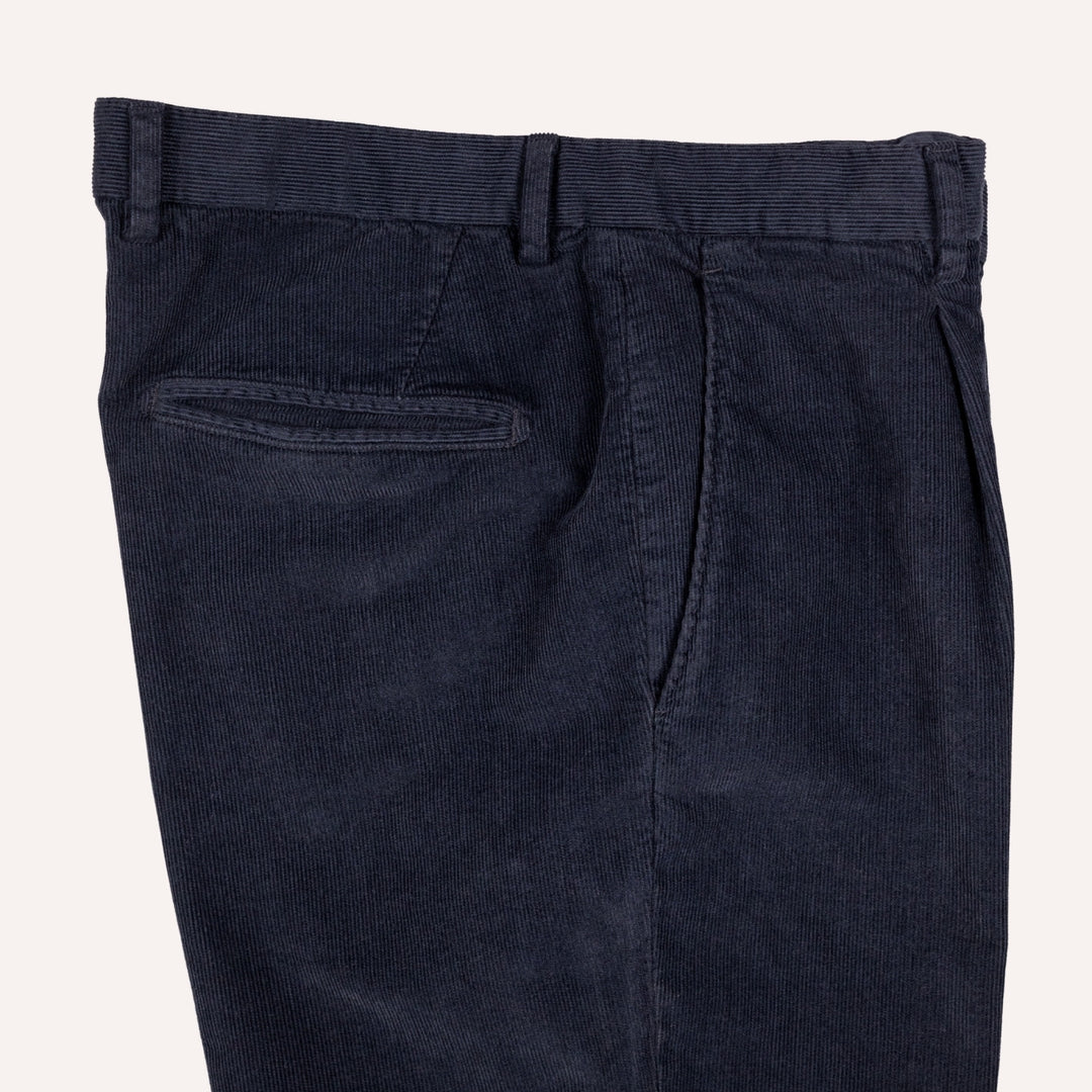Navy Washed Corduroy Suit