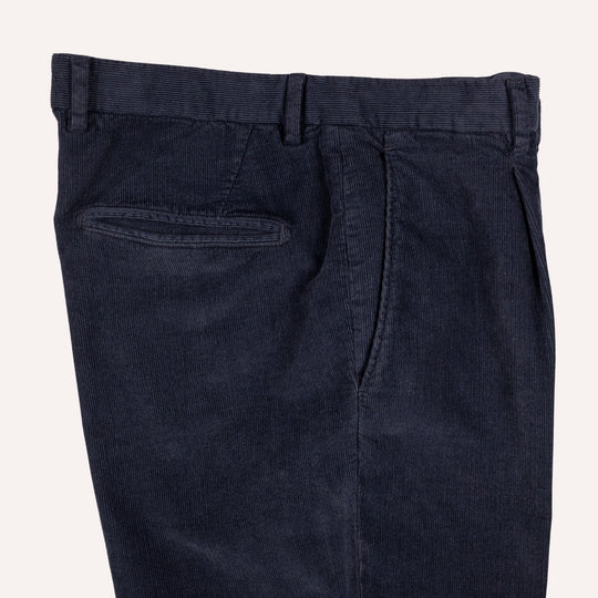 Navy Washed Corduroy Suit
