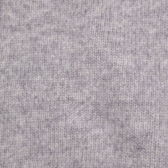 Grey Melange Wool Cashmere Lined Zip Cardigan