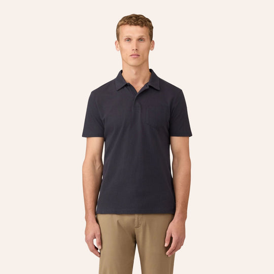 Navy Riviera Short Sleeve Polo Shirt