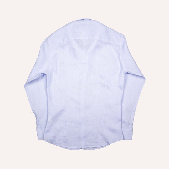 Light Blue Washed Linen Shirt