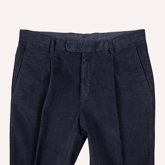 Navy Washed Corduroy Suit