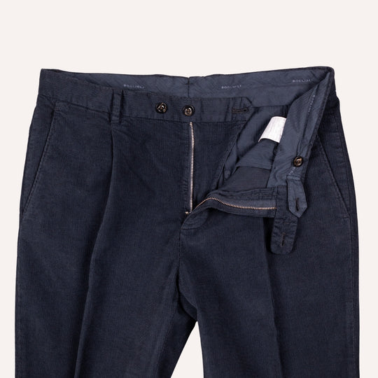 Navy Washed Corduroy Suit