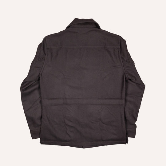 Brown Herringbone Wool Cashmere Traveller Jacket