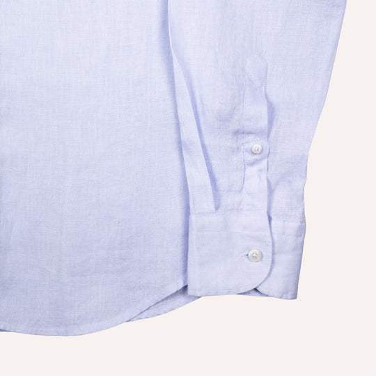 Light Blue Washed Linen Shirt