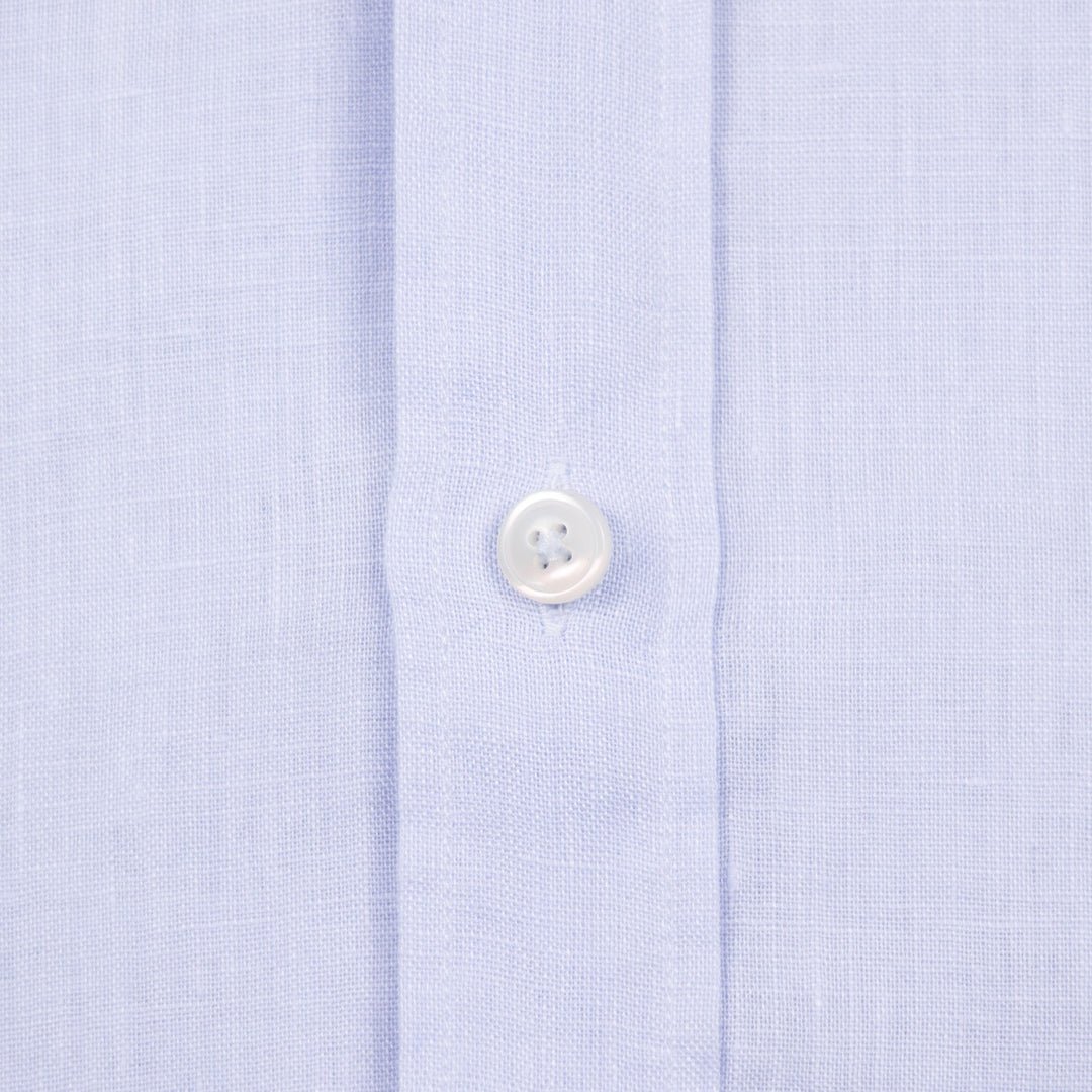 Light Blue Washed Linen Shirt