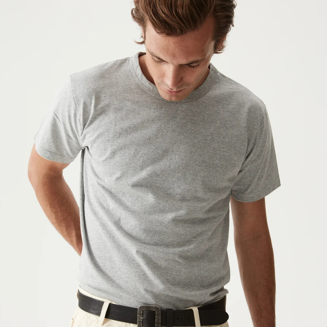 Grey Japanese Cotton T-shirt - Double Pack