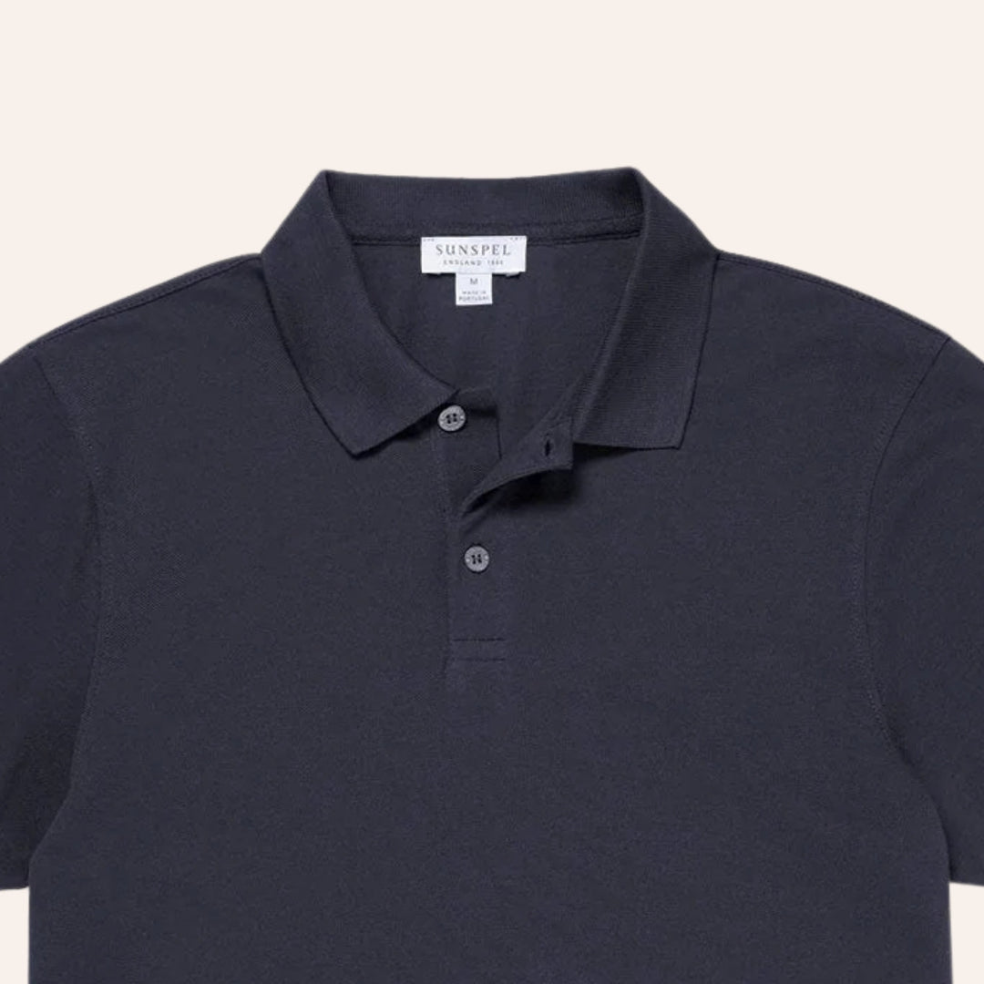 Navy Pique Polo Shirt