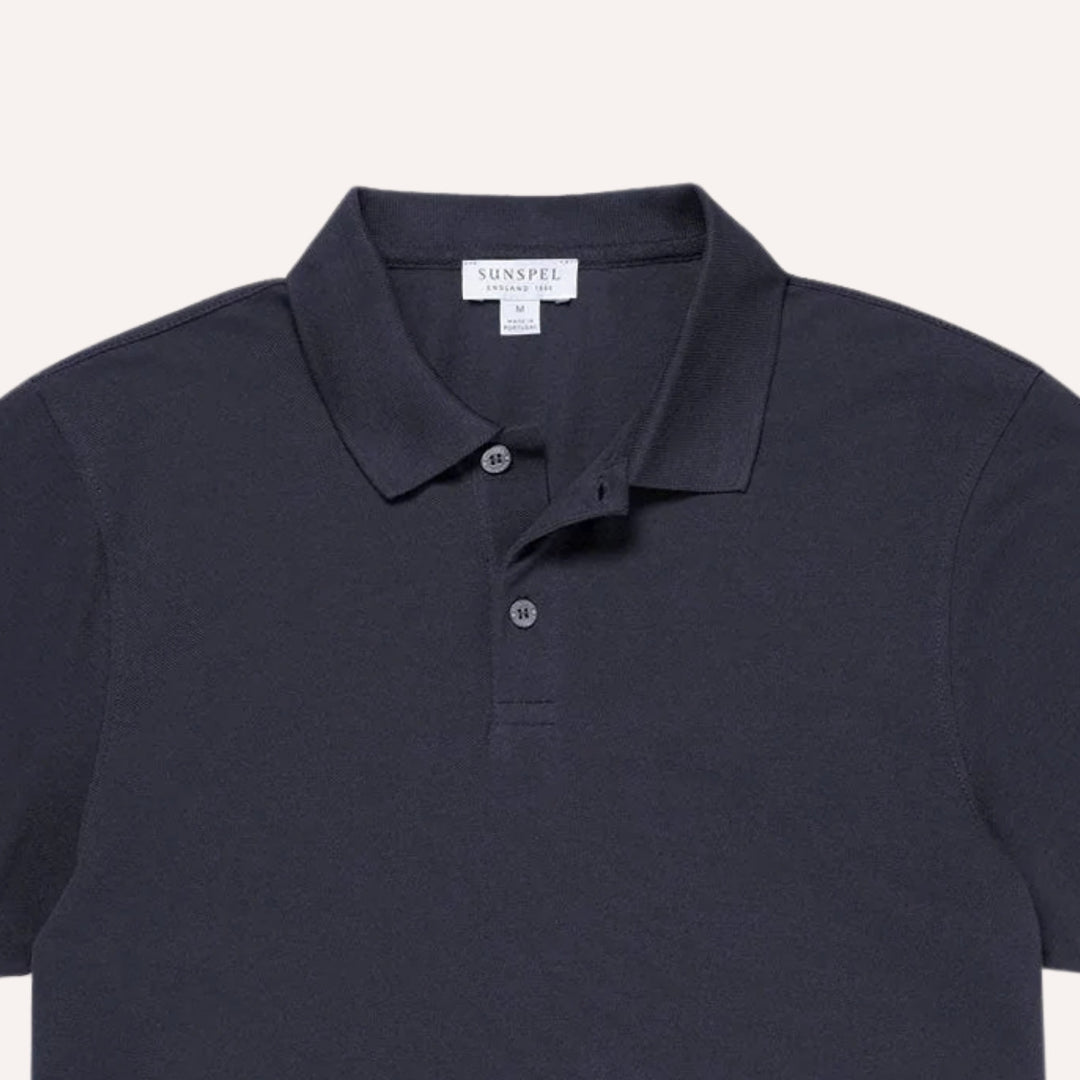 Navy Pique Polo Shirt