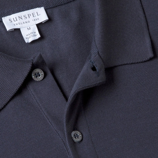 Navy Pique Polo Shirt