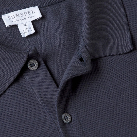 Navy Pique Polo Shirt