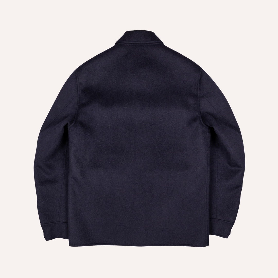 Navy Cashmere Unlined Field Jacket