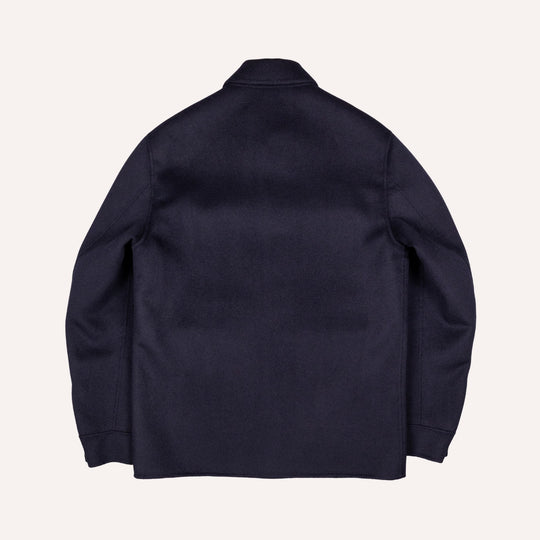 Navy Cashmere Unlined Field Jacket