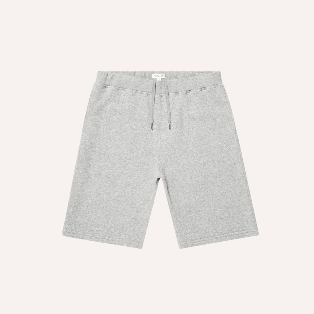 Grey Melange Loopback Track Shorts