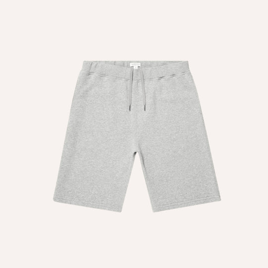 Grey Melange Loopback Track Shorts