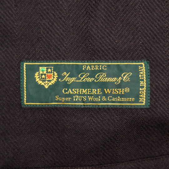Brown Herringbone Wool Cashmere Traveller Jacket