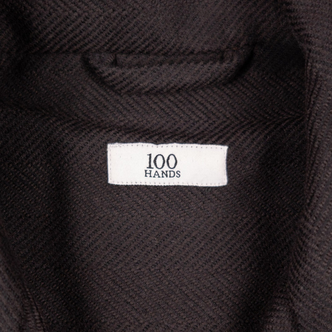 Brown Herringbone Wool Cashmere Traveller Jacket