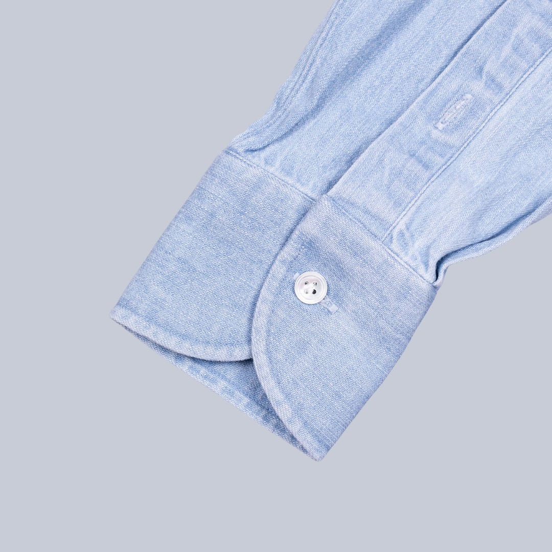 Ice Blue Medium Weight Denim Shirt