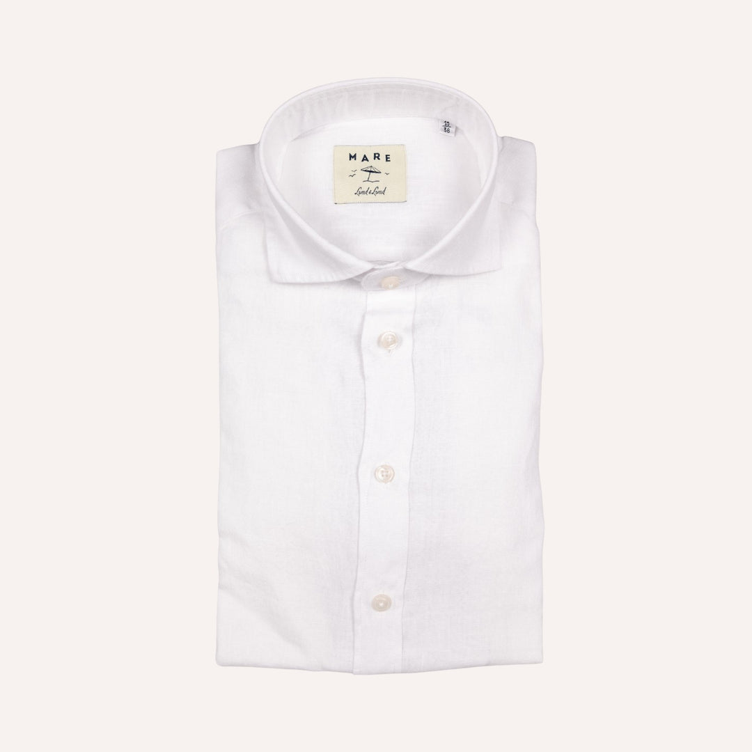 Washed White Linen Shirt