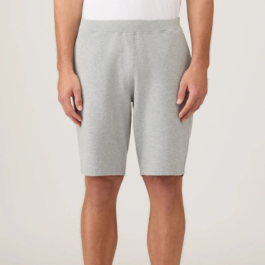 Grey Melange Loopback Track Shorts
