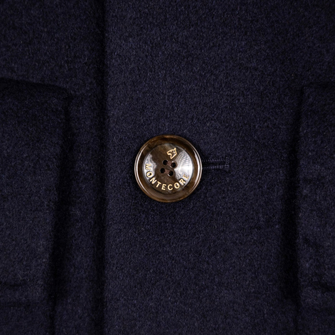 Navy Cashmere Unlined Field Jacket