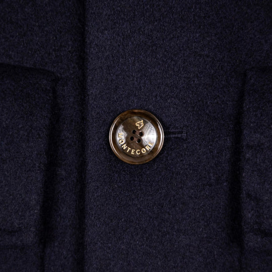 Navy Cashmere Unlined Field Jacket