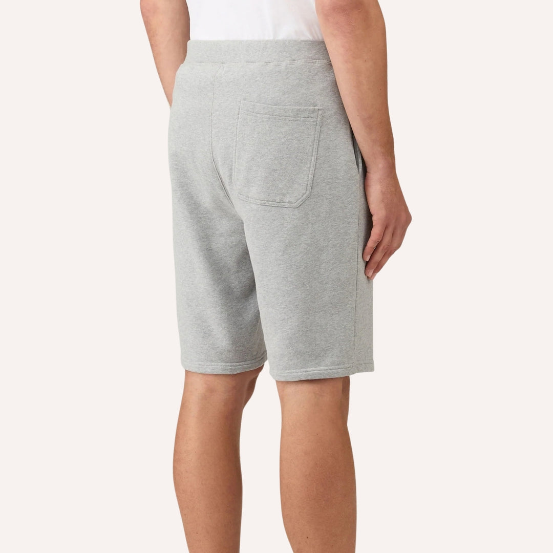Grey Melange Loopback Track Shorts