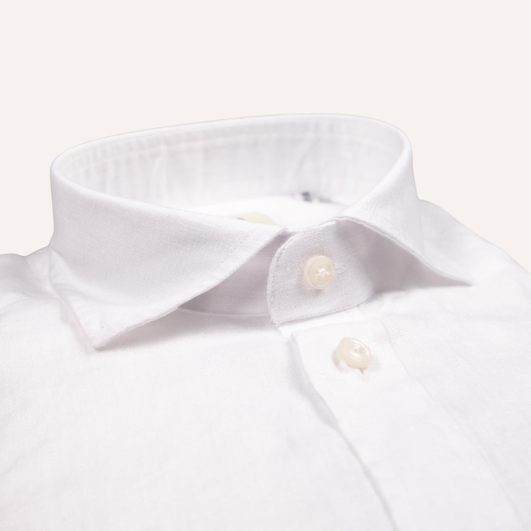 Washed White Linen Shirt