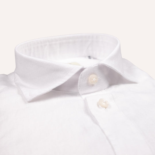 Washed White Linen Shirt