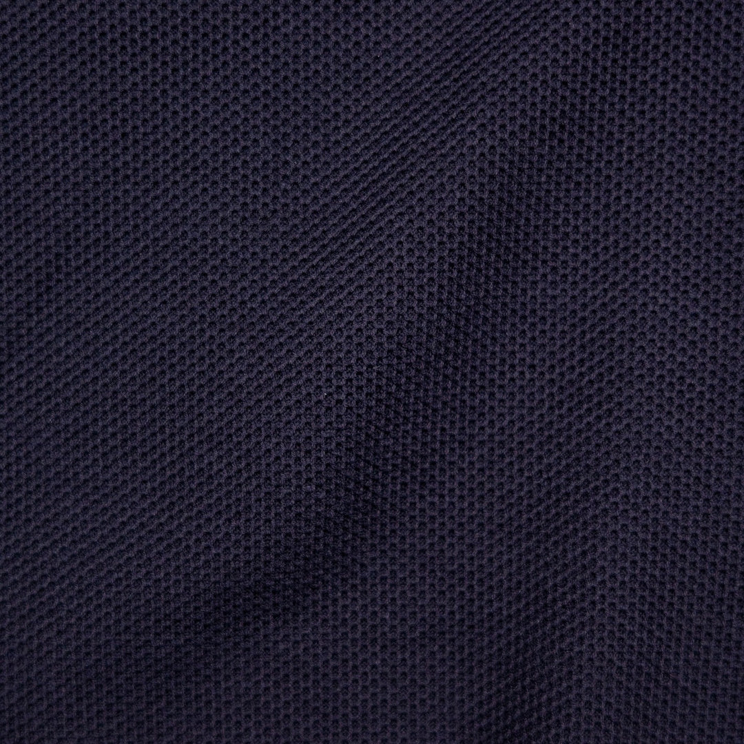 Navy Honeycomb Cotton Nehru Jacket